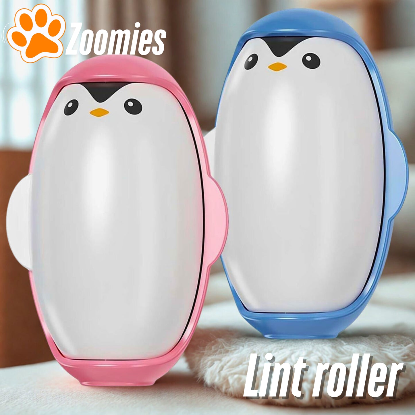 Pinguin-Fusselrolle – Der süßeste und effektivste Tierhaarentferner!