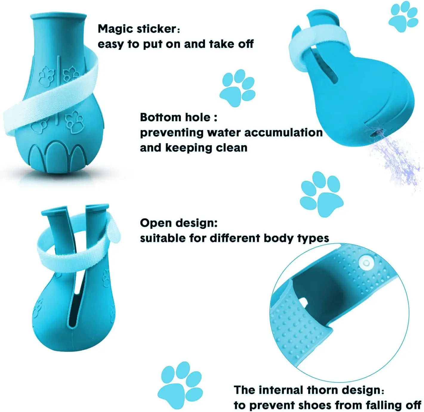 Waterproof Cat Bath Booties - Scratch Protection