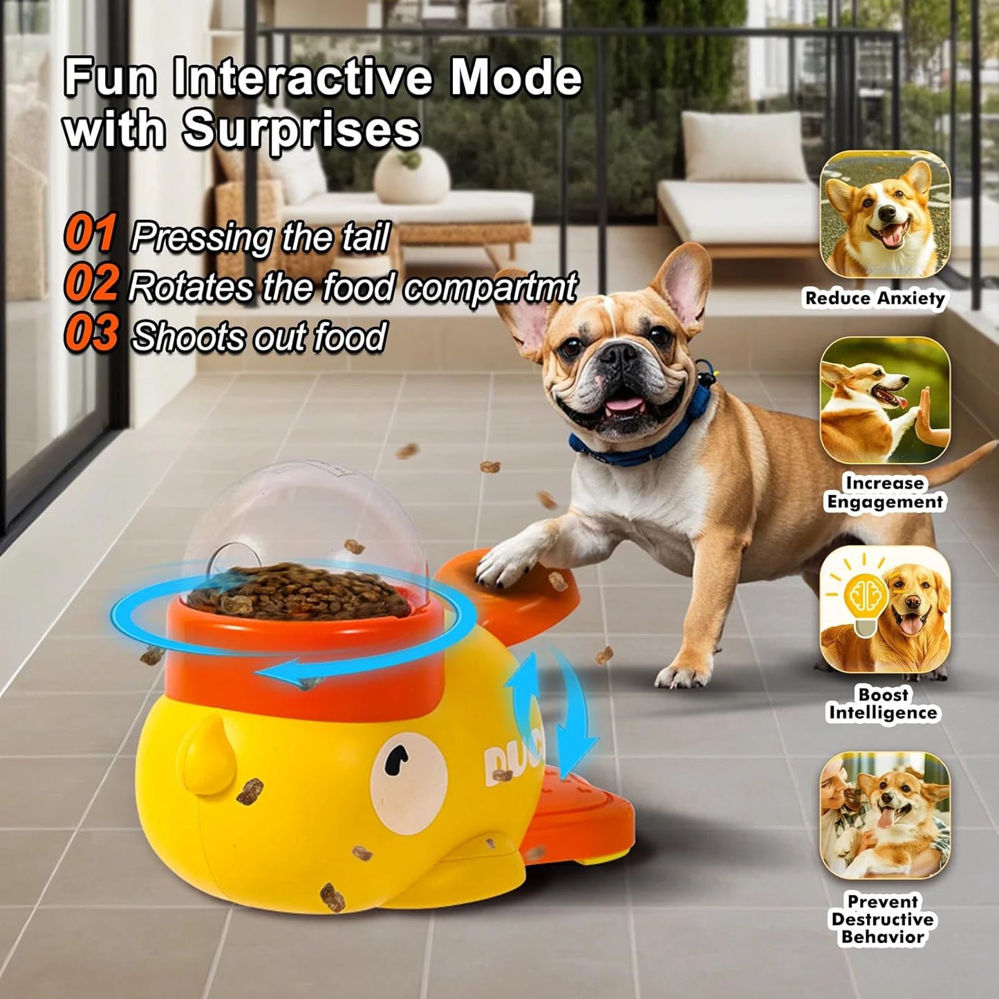 Automatischer Futterspender für Hunde und Katzen: Lustiger Spender für Training und Mahlzeiten!