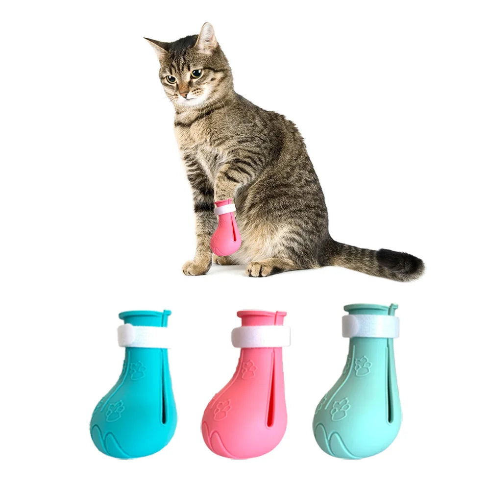 Waterproof Cat Bath Booties - Scratch Protection
