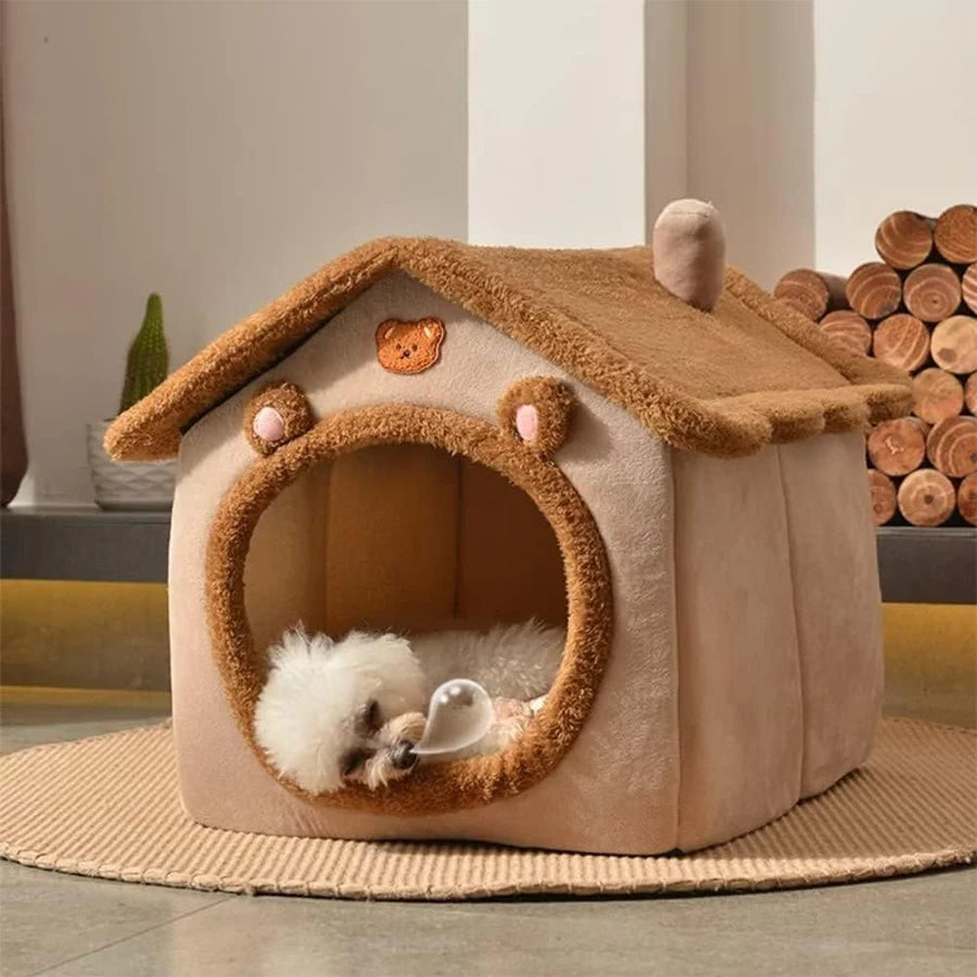 Foldable Pet House – Removable and Washable Cat and Dog Cave