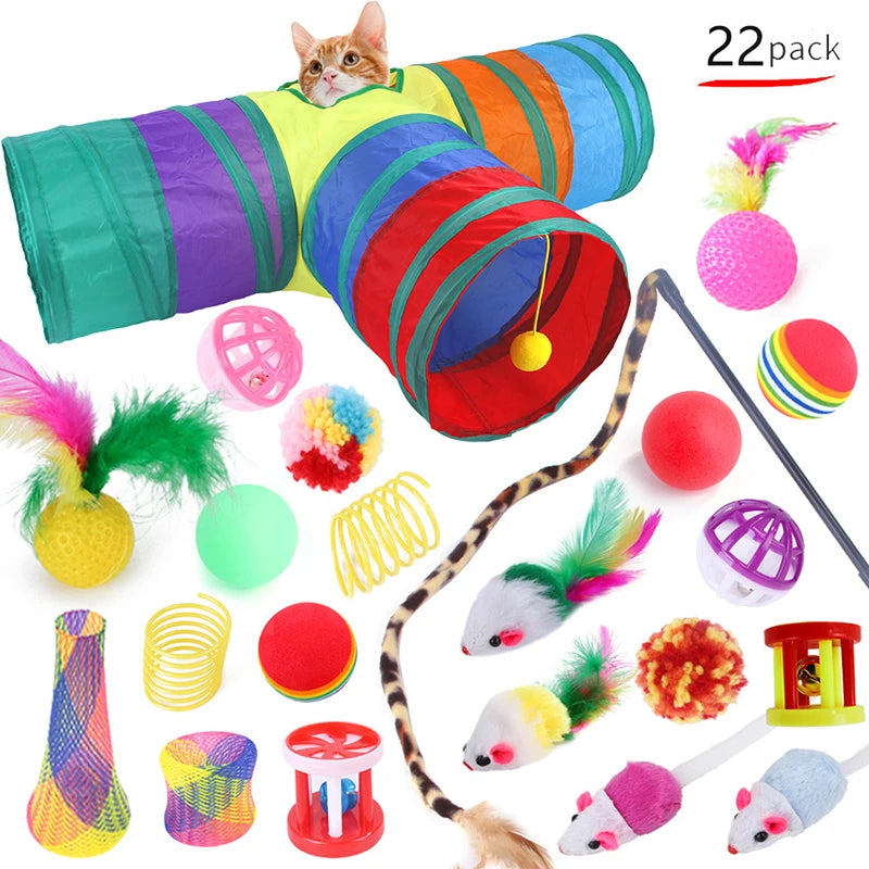 Zoomie Madness Pack – 22 Toys to Unleash Your Cat’s Inner Zoomies!