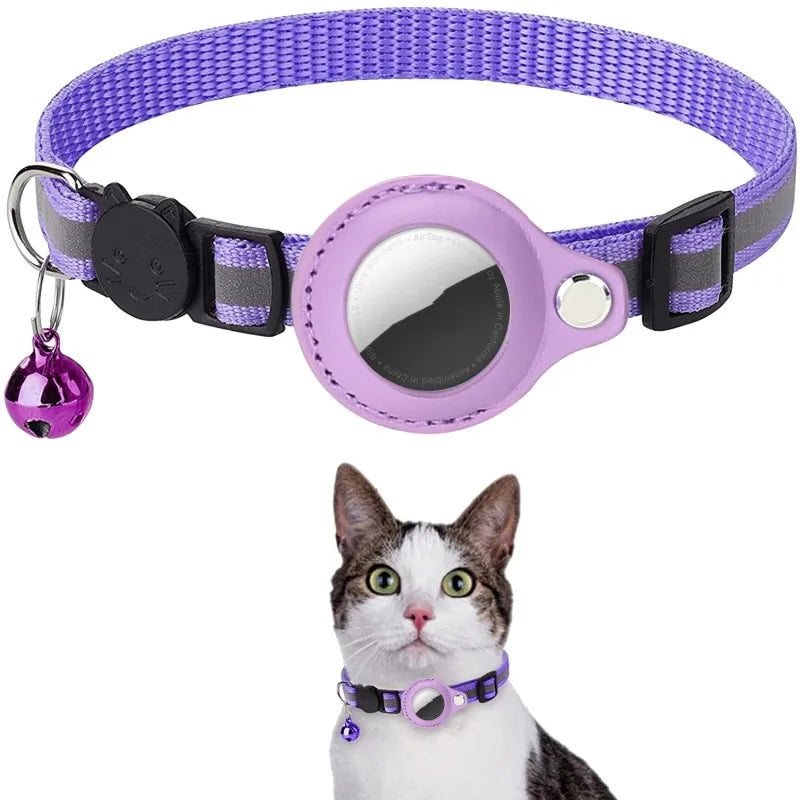 Universelles Haustierhalsband mit Bluetooth-Tracker-Halterung