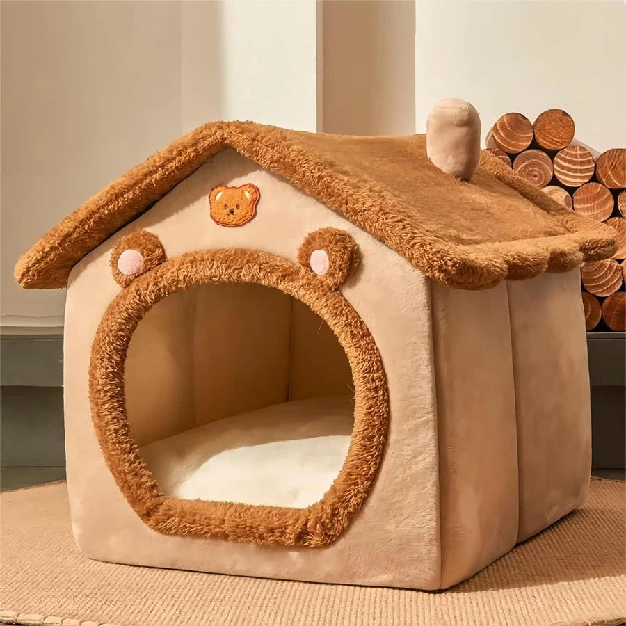Foldable Pet House – Removable and Washable Cat and Dog Cave
