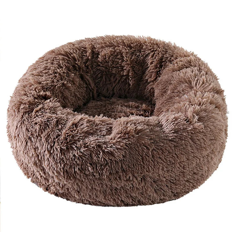Round Winter Bed for Cats & Small Dogs