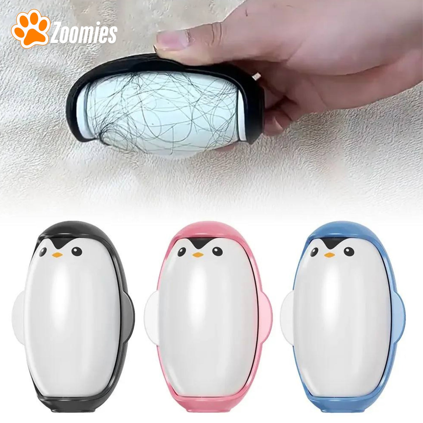 Pinguin-Fusselrolle – Der süßeste und effektivste Tierhaarentferner!