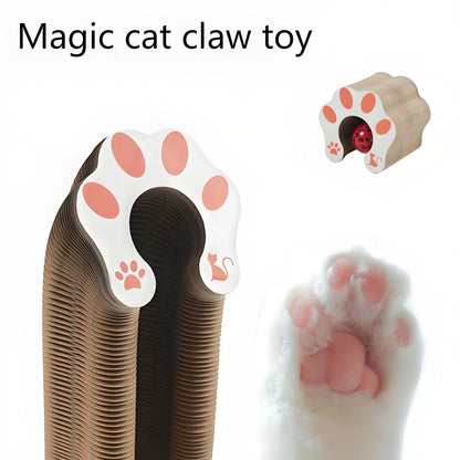 Cat scratcher with bell