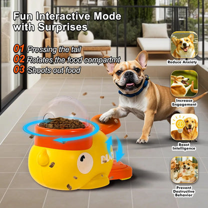 Automatic dog and cat feeder: fun dispenser for training and meals!